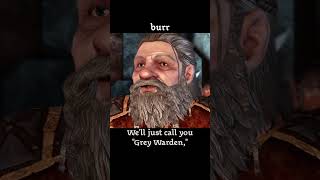 burr — Dragon age : Origins dialogue scene