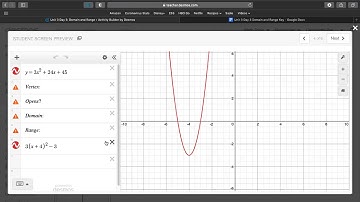 Unit 3 Day 3 Notes Video: Domain and Range
