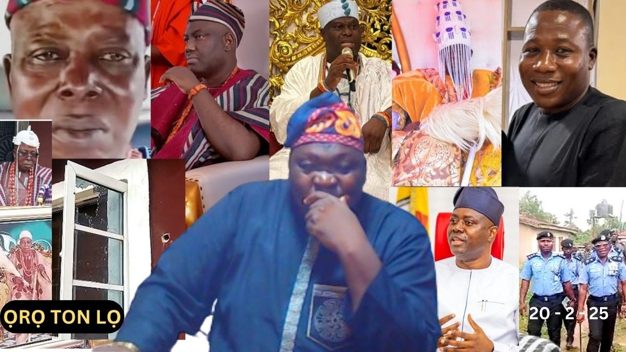 ALAGO OJA TI FI ITAN BALE , WON TI SETAN LATI LE OYO KURO LORI ILE WON!! WON TI PA OBA NI ONDO!!