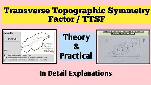 Transverse Topographic Symmetry Factor | TTSF | Theory and Practical | Geotectonics