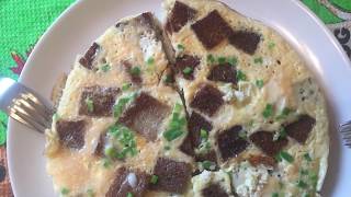 ЗАВТРАК/ОМЛЕТ С КУСОЧКАМИ ЧЁРНОГО ХЛЕБА ЗАВТРАК/ОМЛЕТ С КУСОЧКАМИ ЧЁРНОГО ХЛЕБА