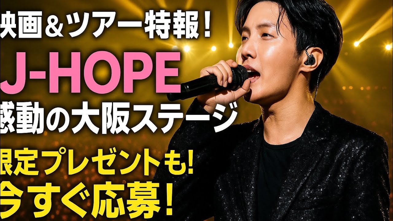か*み様 j-hope ON THE STAGE FINAL 来場者特典　　　⭐ Limited Release] J-HOPE's moving Osaka stage video released