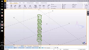 Tekla Structures 2016i-Tutorial-15_Create Cage Ladder Part-2 (Model)