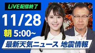 ウェザーニュースの配信のサムネイル画像