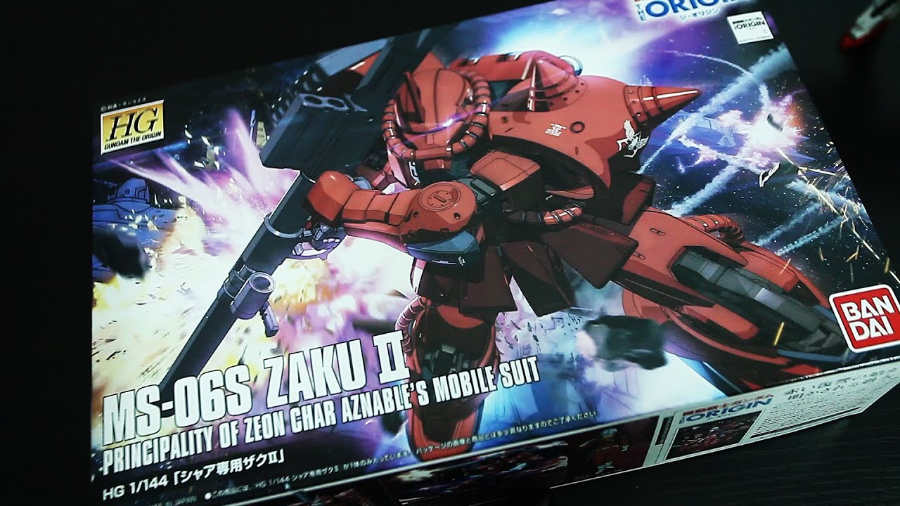HG Zaku 2 Origin - Unboxing - YouTube