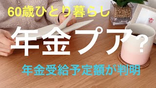 【60歳ひとり暮らし】年金プア年金受給予定額が判明