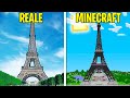 TORRE VITA REALE vs TORRE MINECRAFT contro BELLAFACCIA (Tour Eiffel) Minecraft ITA