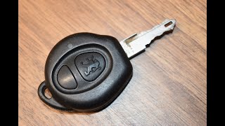 Peugeot 106 / 206 Key Fob Battery Replacement - EASY DIY