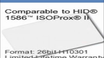 HID® ProxCard® Formats By Cardsandkeyfobs