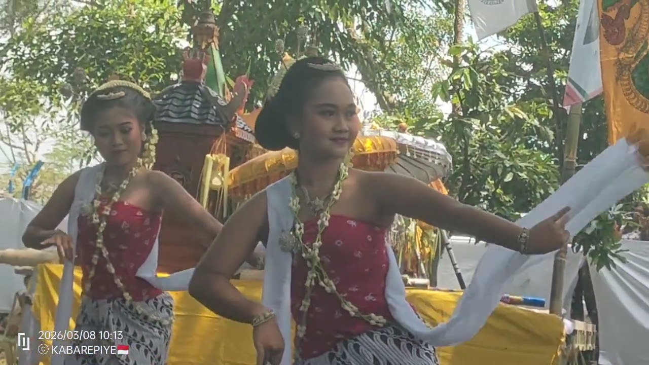 Tari Gambyong dalam Melasti 2026 di Umbul Geneng Ngrundul Kebonarum 