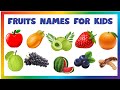 Learn 40 Fruits Names with Pictures | kids Rainbow Kids 🌟 #fruitsnames 
