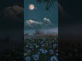 The Most Peaceful Night Sky You’ll Ever See (4K Aesthetic)#BlueFlowers #StarryNight #PeacefulMi #sta