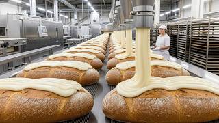 Inside the Factory: How Giant Loaves of Bread Are Mass-Produced Every Day (Full Process)