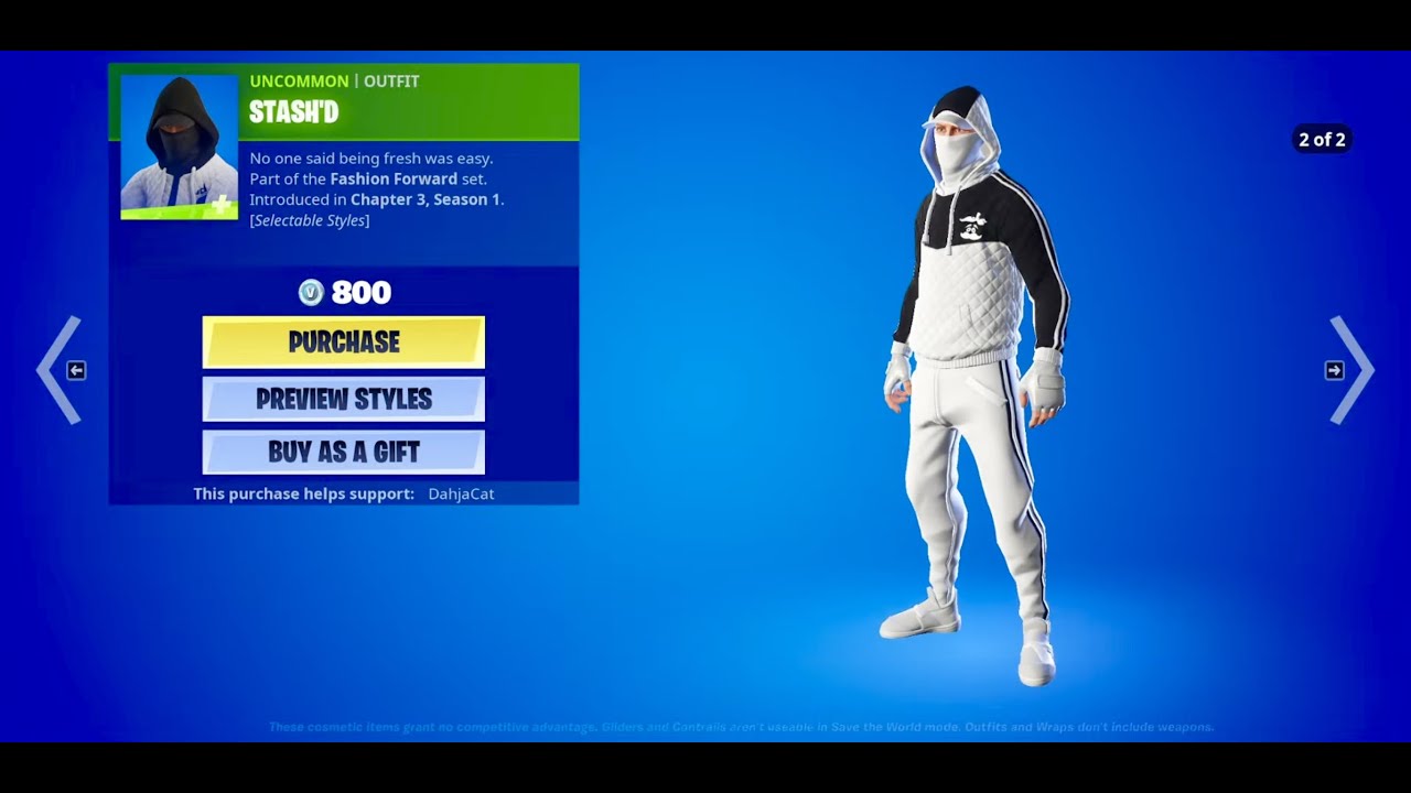 New "STASH'D" Skin Fortnite Item Shop January 29th, 2022