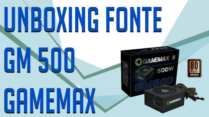 Fonte Gamer 500w Gamemax Gm500 80 Plus Bronze Branca