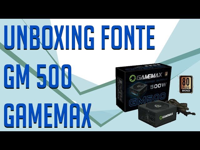 Fonte Gamemax Gm500, Computador Desktop Gamemax Usado 94033037