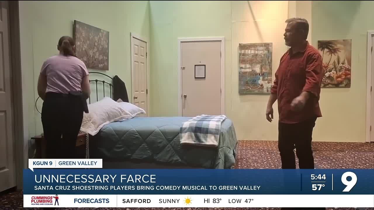Local theater troupe brings high-energy comedy “Unnecessary Farce” to Green Valley