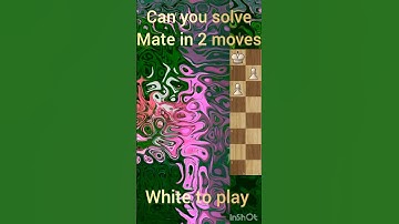 can you solve mate in 2 moves? #games #puzzle  #chess