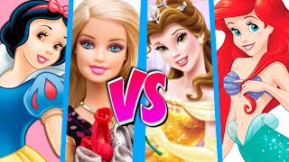 Barbie y Blancanieves vs Ariel y Bella -  BATALLA DE RAP ANIMADA