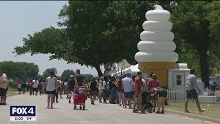 North Texans trying to stay cool on this hot Mother's Day