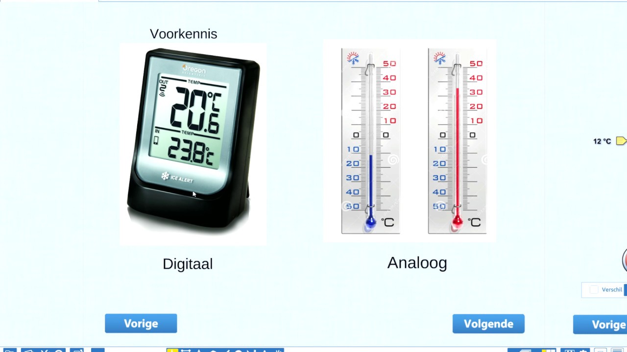 Thermometer aflezen - YouTube