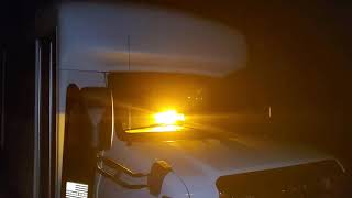 Celebrity Code3 Dash Lazer Revolving Dash Lights w/Mirror in Amber & Red Profile