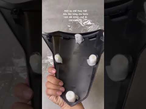 Video Mặt nạ chế thay thế màu đen bóng cho Vario 160i đời... - youtube