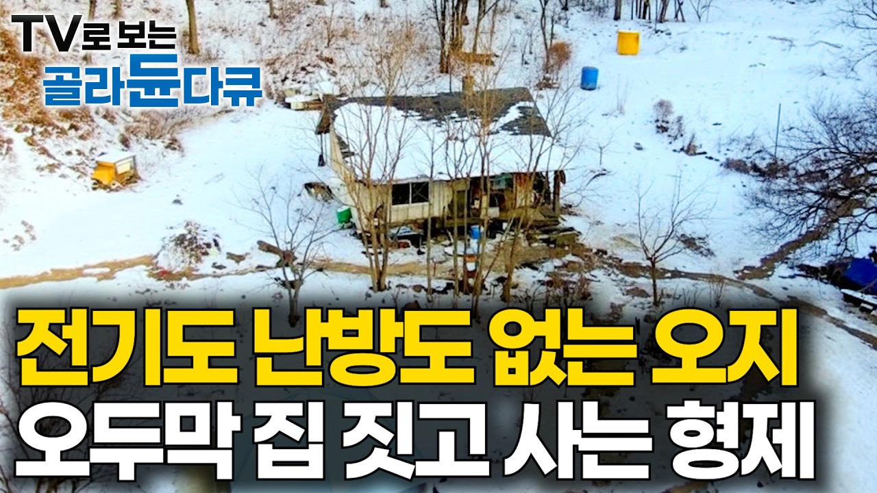 전기도, 난방도 없어서 오히려 더 즐겁다｜고향 산에 오두막 하나 짓고 재밌게도 사는 형제｜한국기행｜#tv로보는골라듄다큐
