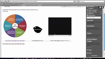 Using Wiki Spaces For Education:  Linking Pages and Adding Images