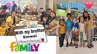 With My Brother Emwel and Family at SM CITY BUTUAN π΅π