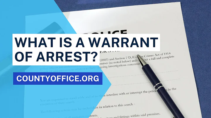 What Is A Warrant Of Arrest? - CountyOffice.org