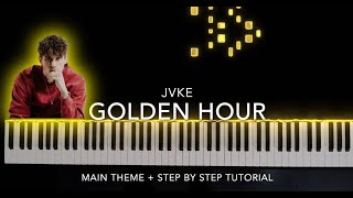 Golden Hour Piano Tutorial (Piano only / Chords Explained)