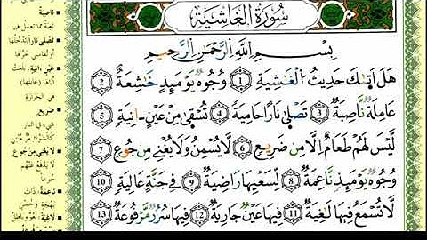 سورة الغاشية للقارئ ياسين الجزائري برواية ورش