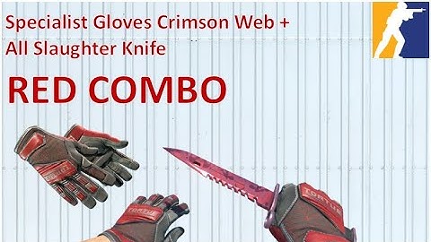 Specialist Gloves Crimson Web + All Slaughter Knife | RED COMBO | CS2 Showcase