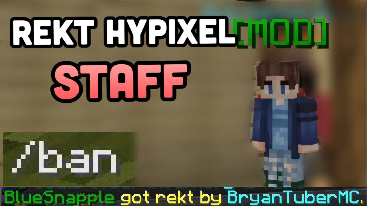 Killing HYPIXEL STAFF MEMBER (GOT BANNED) | Playing With Hypixel Moderator w/BlueSnapple