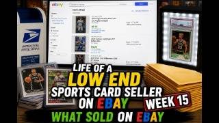 Week 15 | Life of a Low End Sports Card Seller on eBay | What Sold | 80 Orders $2065 4/19-25/2026