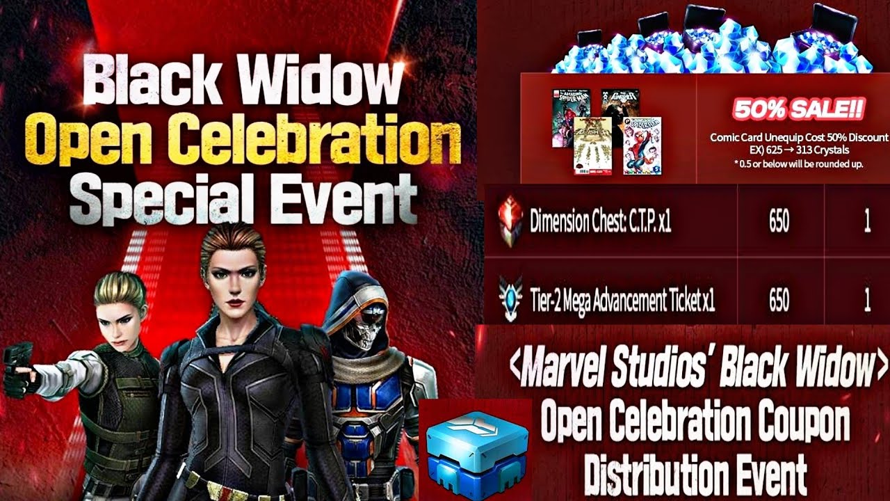 New Coupon Black Widow Special Event Guide Marvel Future Fight