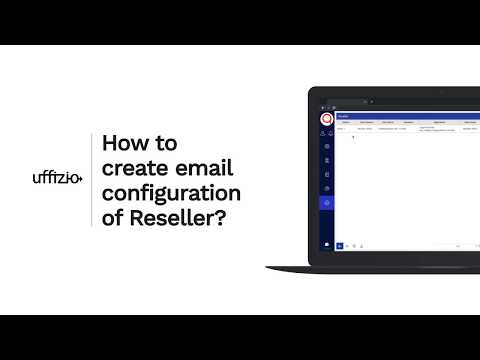 How to create email configuration of Reseller ?