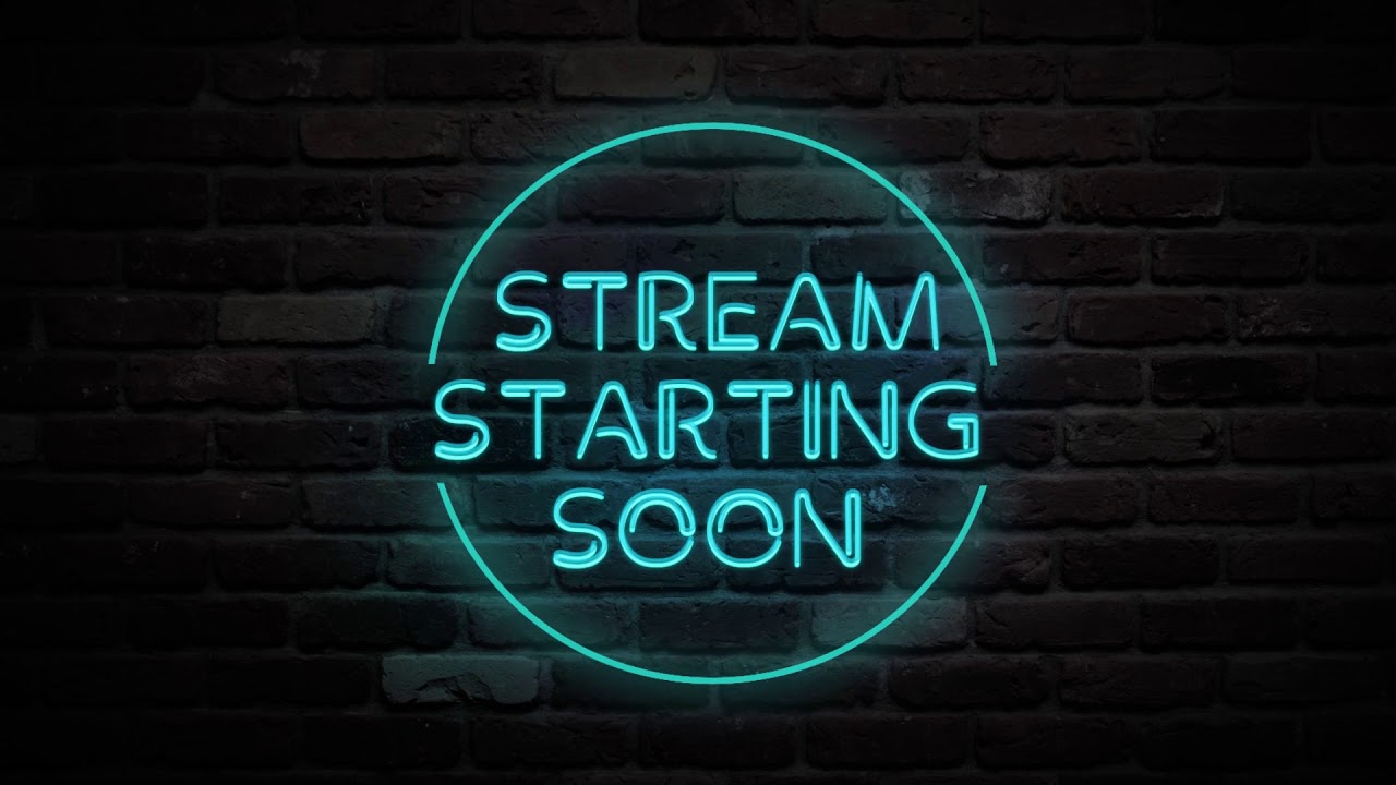 Stream starting soon overlay - workhety