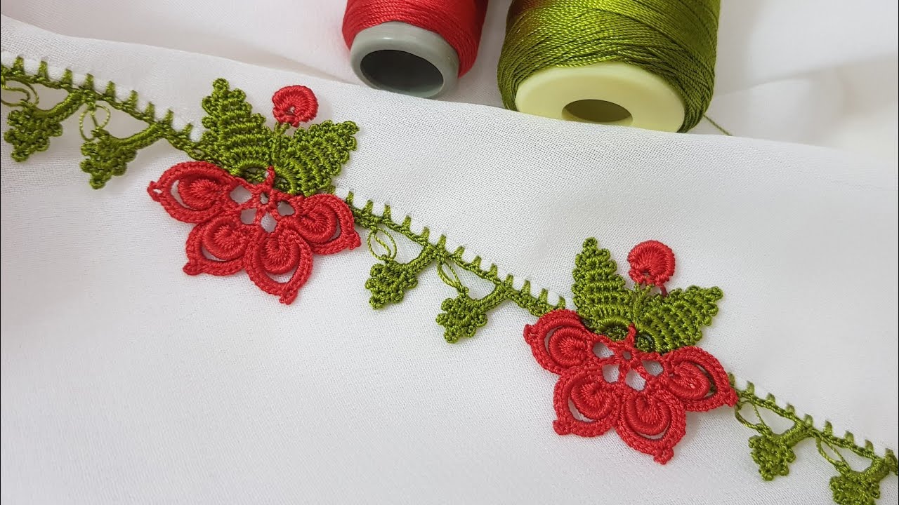 07 Tunus ve Fıstık Oyasının Muhteşem Buluşması Tığ Oyası Yapımı