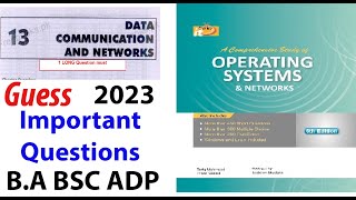 Guess || Important Topics - B.A/BSc/ADP - Part 2 (4th year) Computer Science Book 2 OS\Networks Urdu