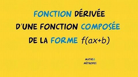 Fonction dérivée d