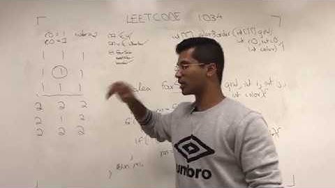 (Old) Leetcode 1034 -  Depth First Search | Coloring Border | Connected Components of Graph