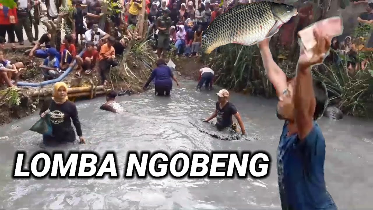 LOMBA NGOBENG/MENANGKAP IKAN DENGAN TANGAN KOSONG YouTube