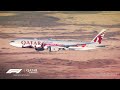 Boeing 777 Flyover at the Formula 1 Grand Prix | Qatar Airways