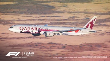 Boeing 777 Flyover at the Formula 1 Grand Prix | Qatar Airways