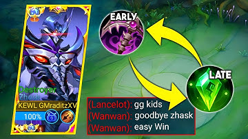 ZHASK LATE GAME ITEM FOR DELETE ENEMIES🔥100%NEW BROKEN ITEM HACK | ZHASK BEST BUILD 2023