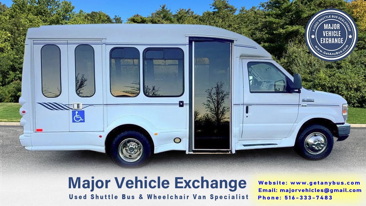 2014 Ford E-350 TurtleTop Vanterra Mini Non-CDL Wheelchair Shuttle Bus w/ only 85K Miles!