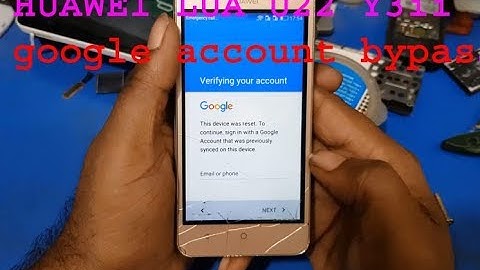 huawei lua u22 y3ii google account bypass 2018