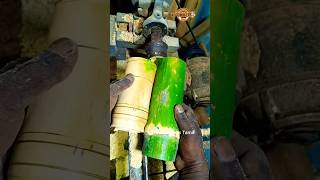 #bamboo wood water glass turning work #creativity #woodcraft